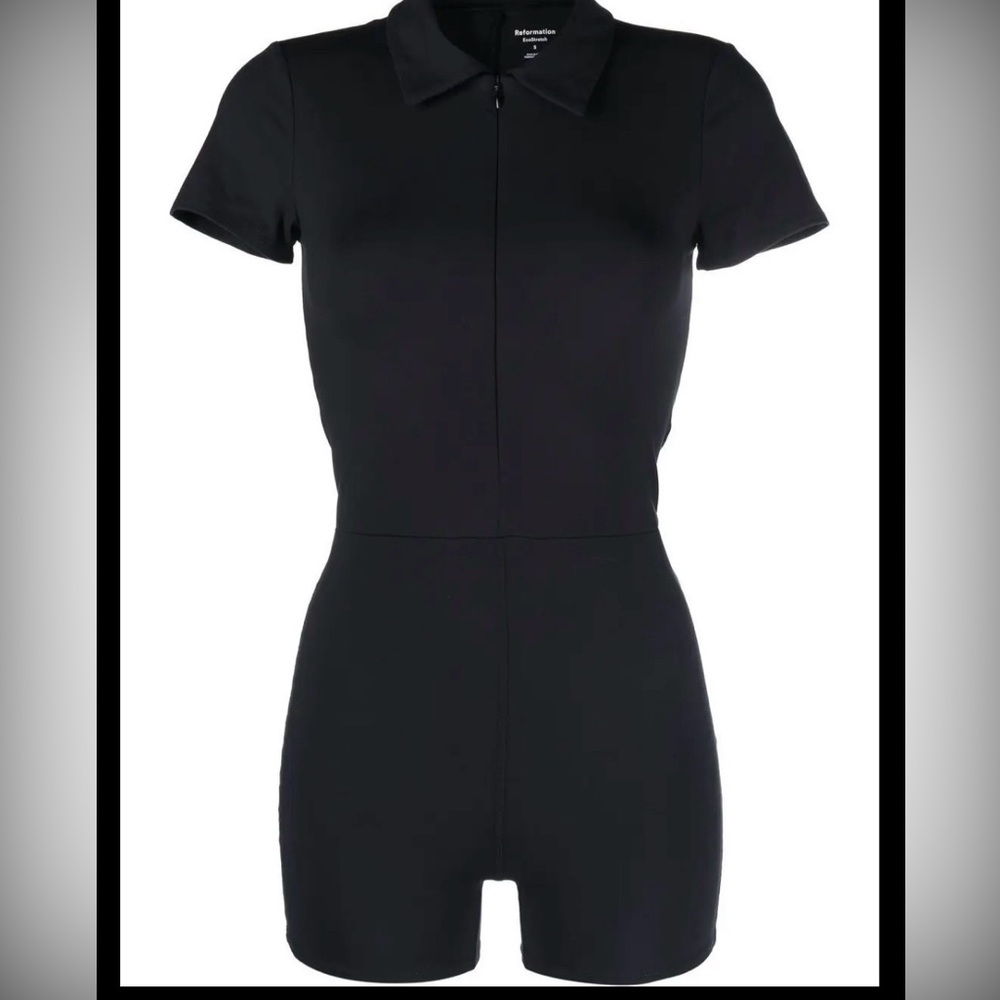 Reformation Tessa EcoStretch jumpsuit in Black